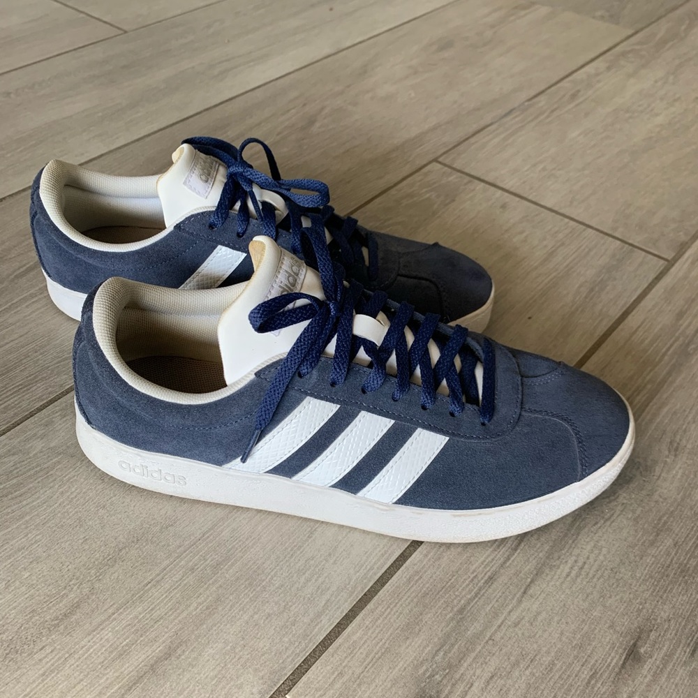 COPY - COPY - Blue Suede Adidas. Woman size 8.5.